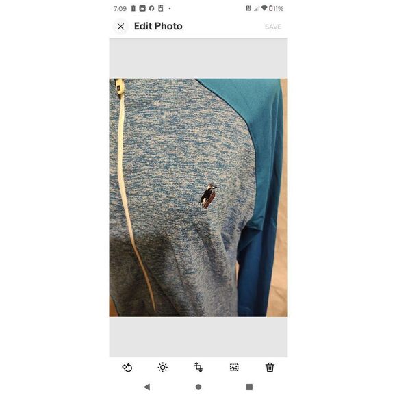 FOOTJOY FJ Women's Brushed Space Dye Mid Layer ELECTRIC BLUE Size Large NWT - Picture 2 of 6